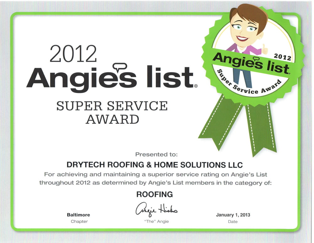 Angies-List-Super-Service-Award-1-2013 Certificate of Liability Insurance