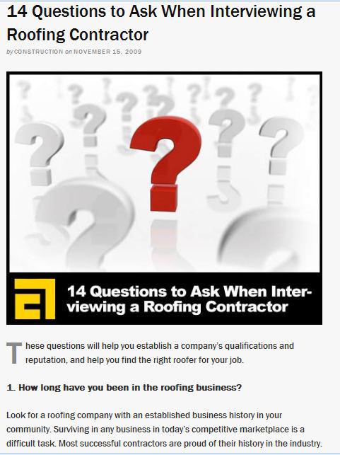 Questions You Should Ask Roofing Contractors in Maryland Before Hiring