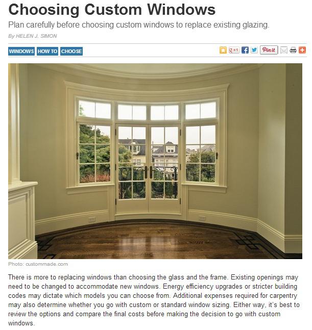 Choosing to Go with Custom Replacement Windows in Maryland