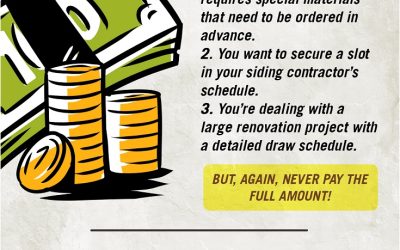 Infographics – Should You Pay Your Siding Contractor Upfront
